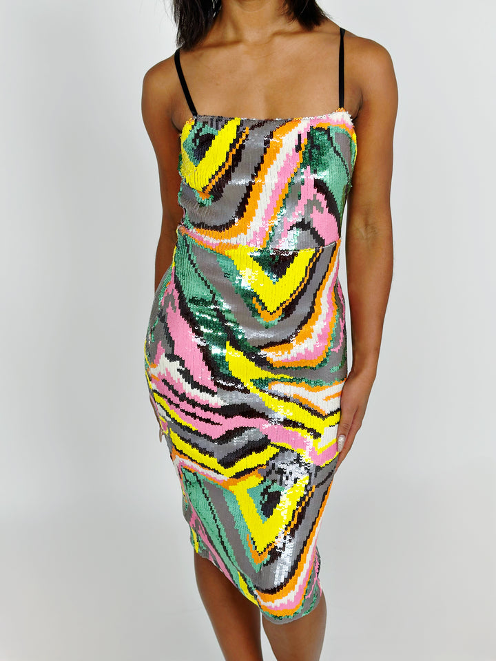 Larissa Sequin Sheath Dress