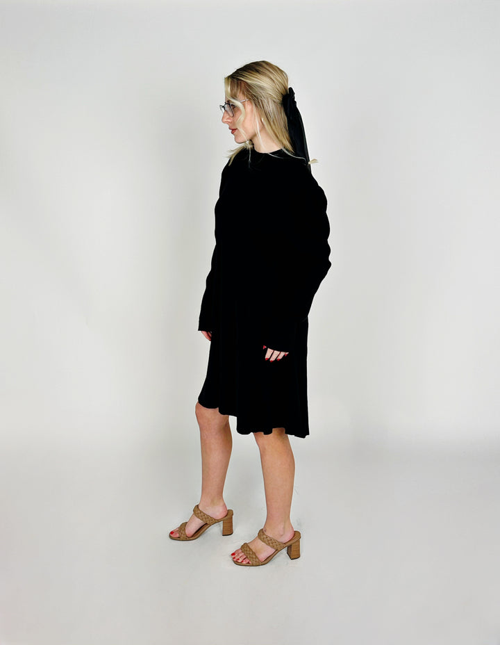 Black Mini Sweater Dress