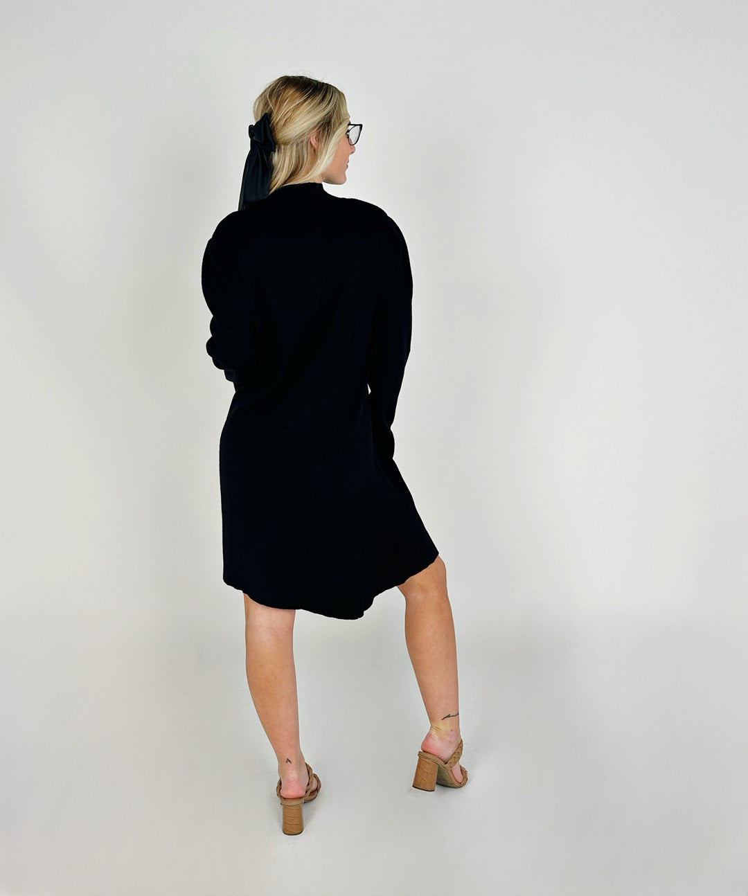 Black Mini Sweater Dress