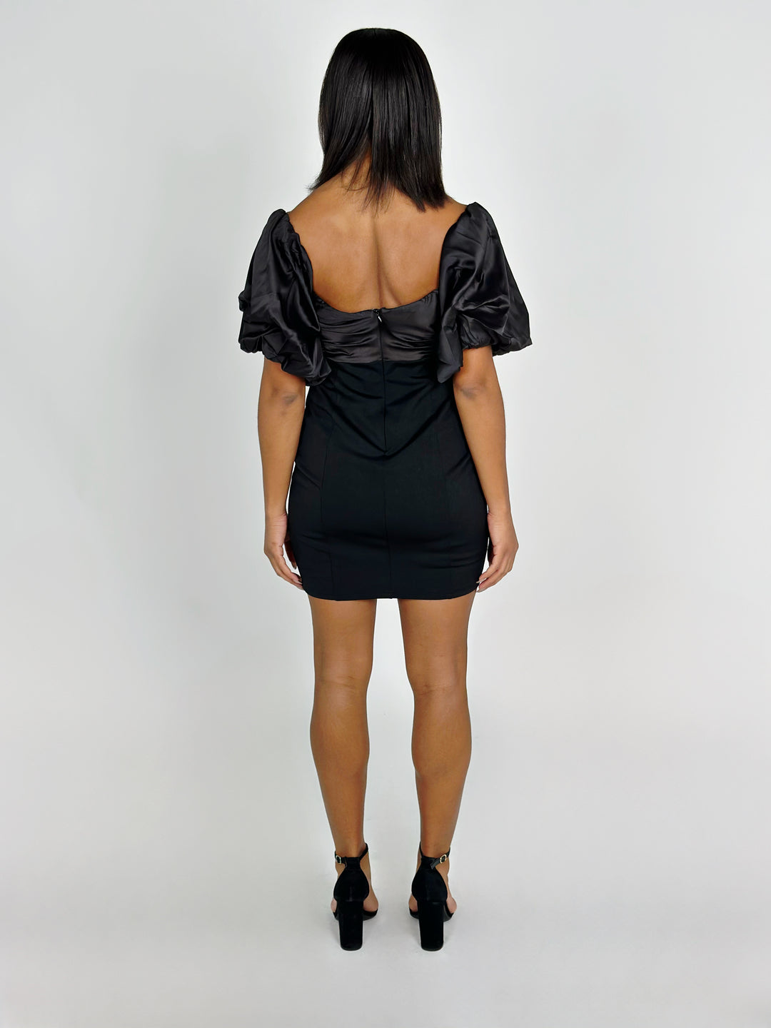 Black Off Shoulder Mini Dress