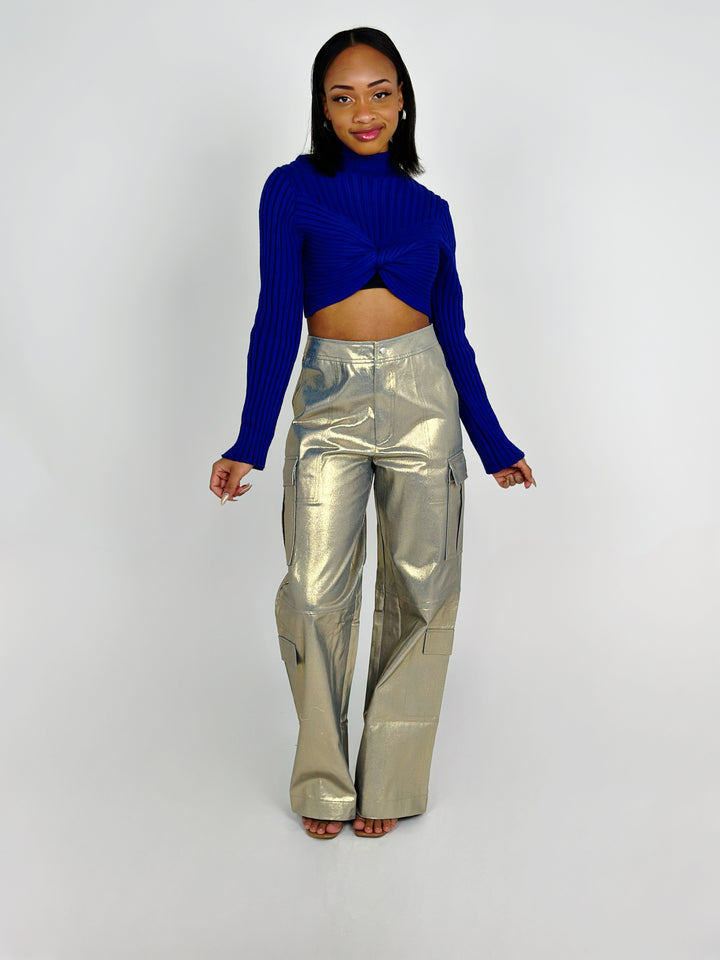 Gold Wide Pants