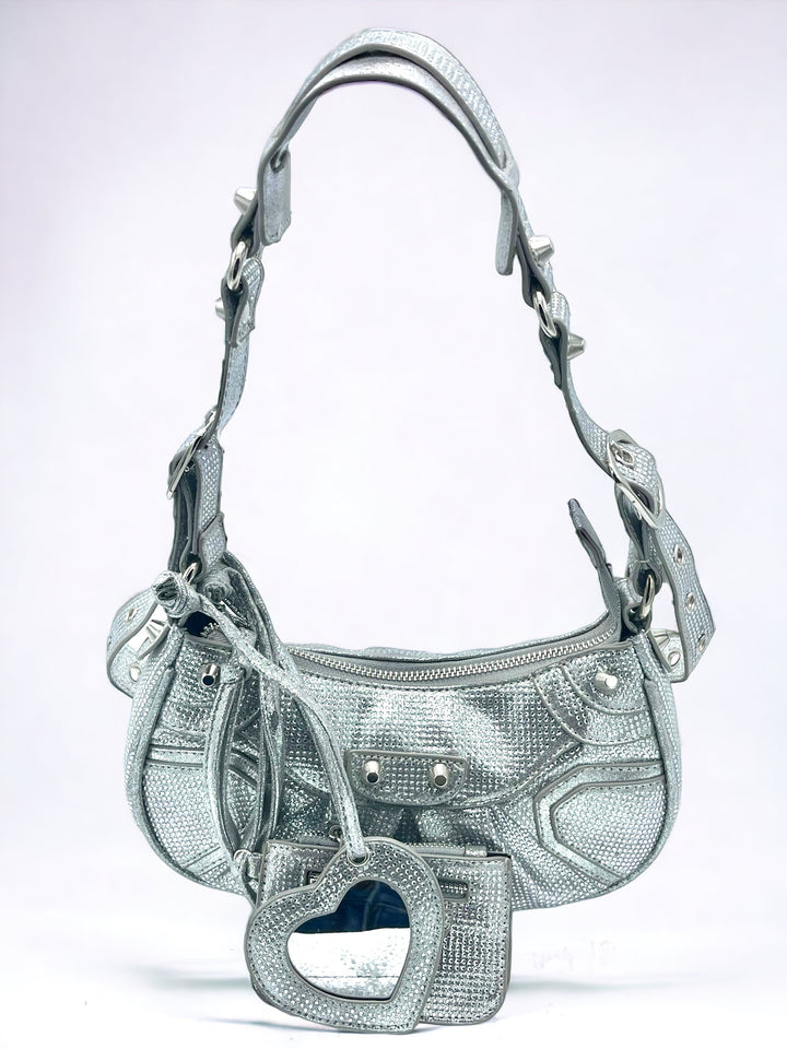 Silver Rockstar Purse