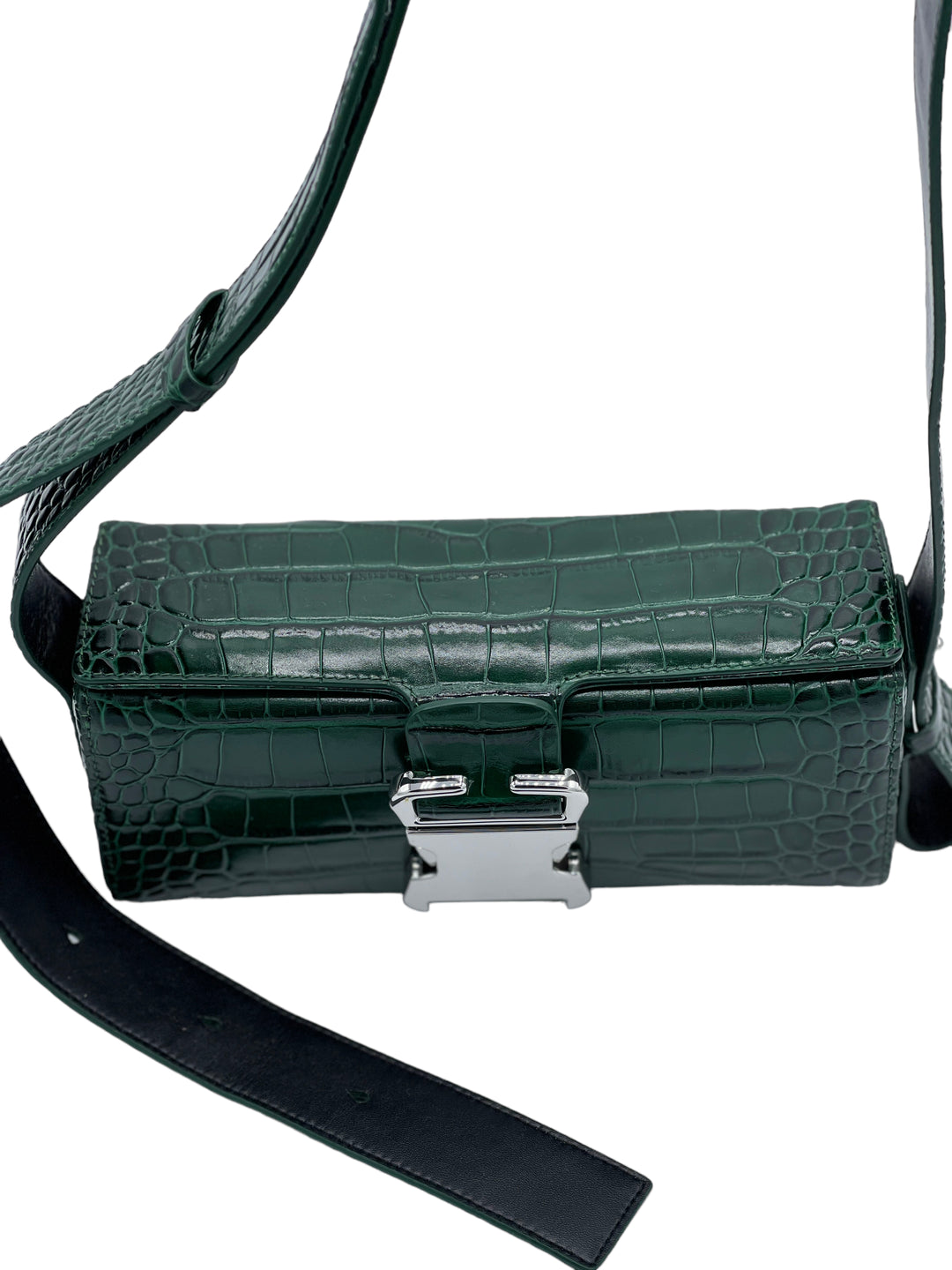 Green Crocodile Skin Purse