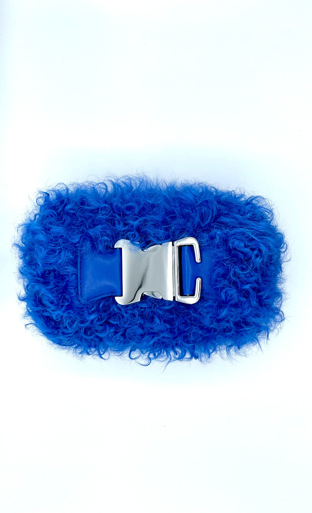 Blue Mohair Show Core Purse