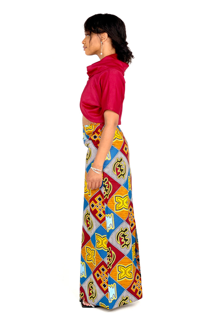 Sassyn Africa Burgandy Two Piece