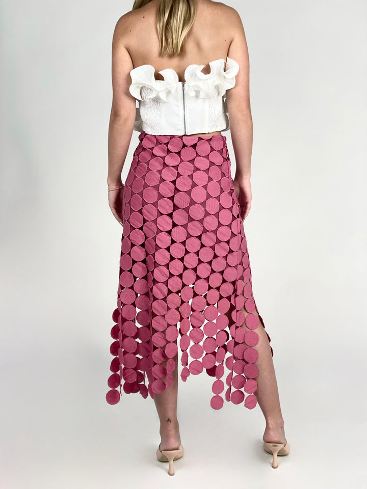 Pink Sassyn Irregular Minimalist Skirt