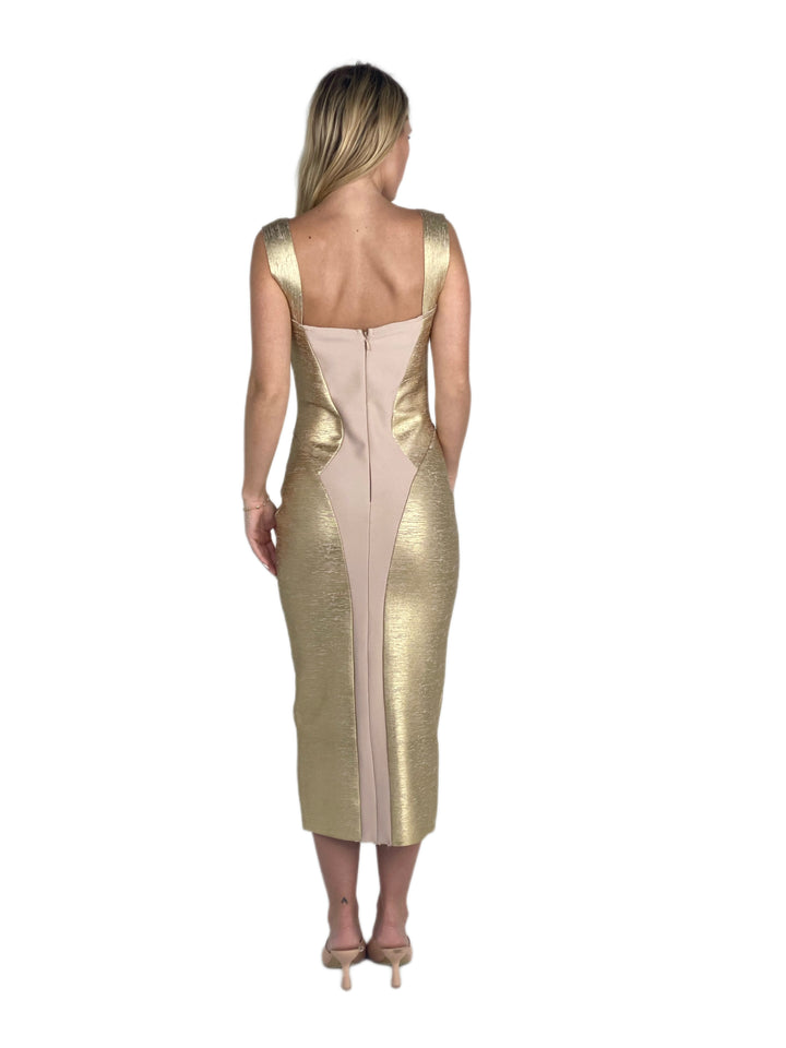 Gold Bandaged Dress