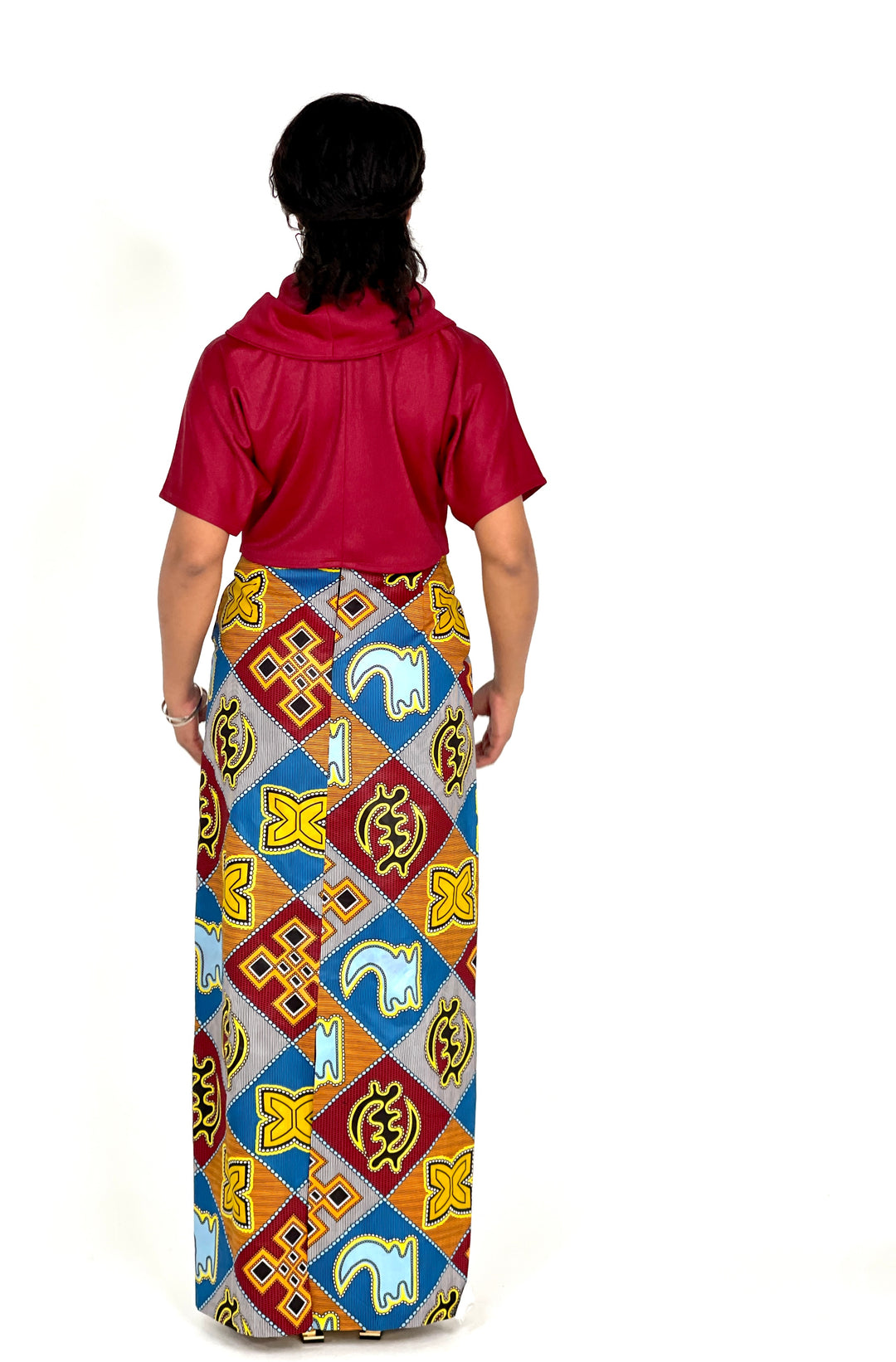 Sassyn Africa Burgandy Two Piece