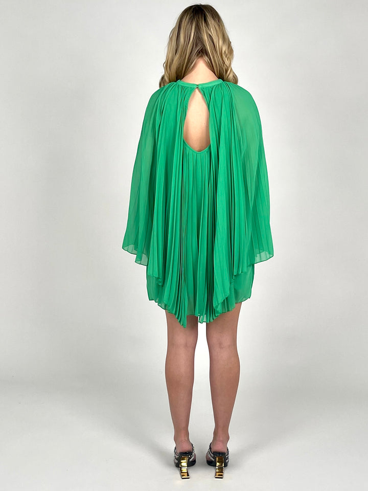 Kelly Green Cape Dress