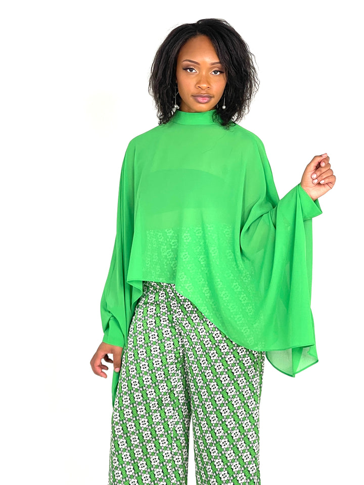 Kelly Green Loose Top