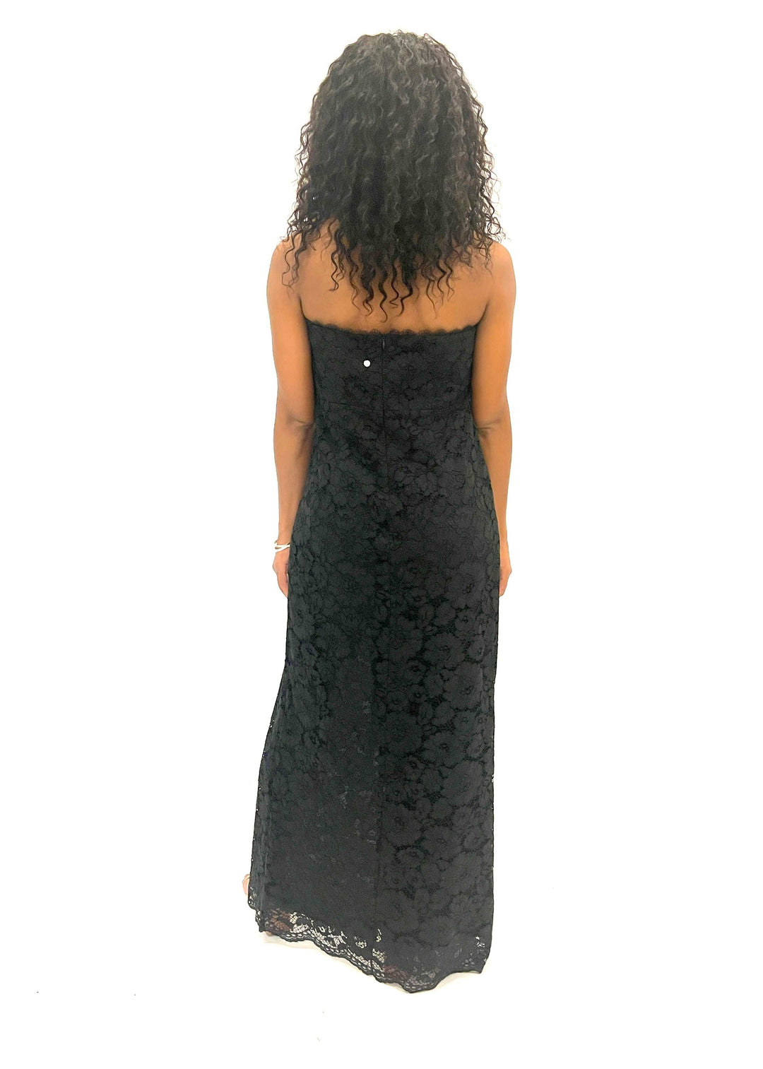 Black Lace Dress With Split
