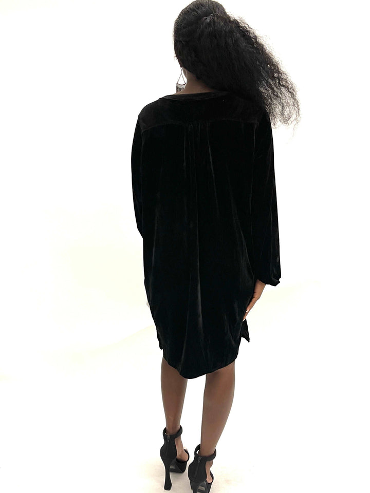 Black Velvet Tunic dress