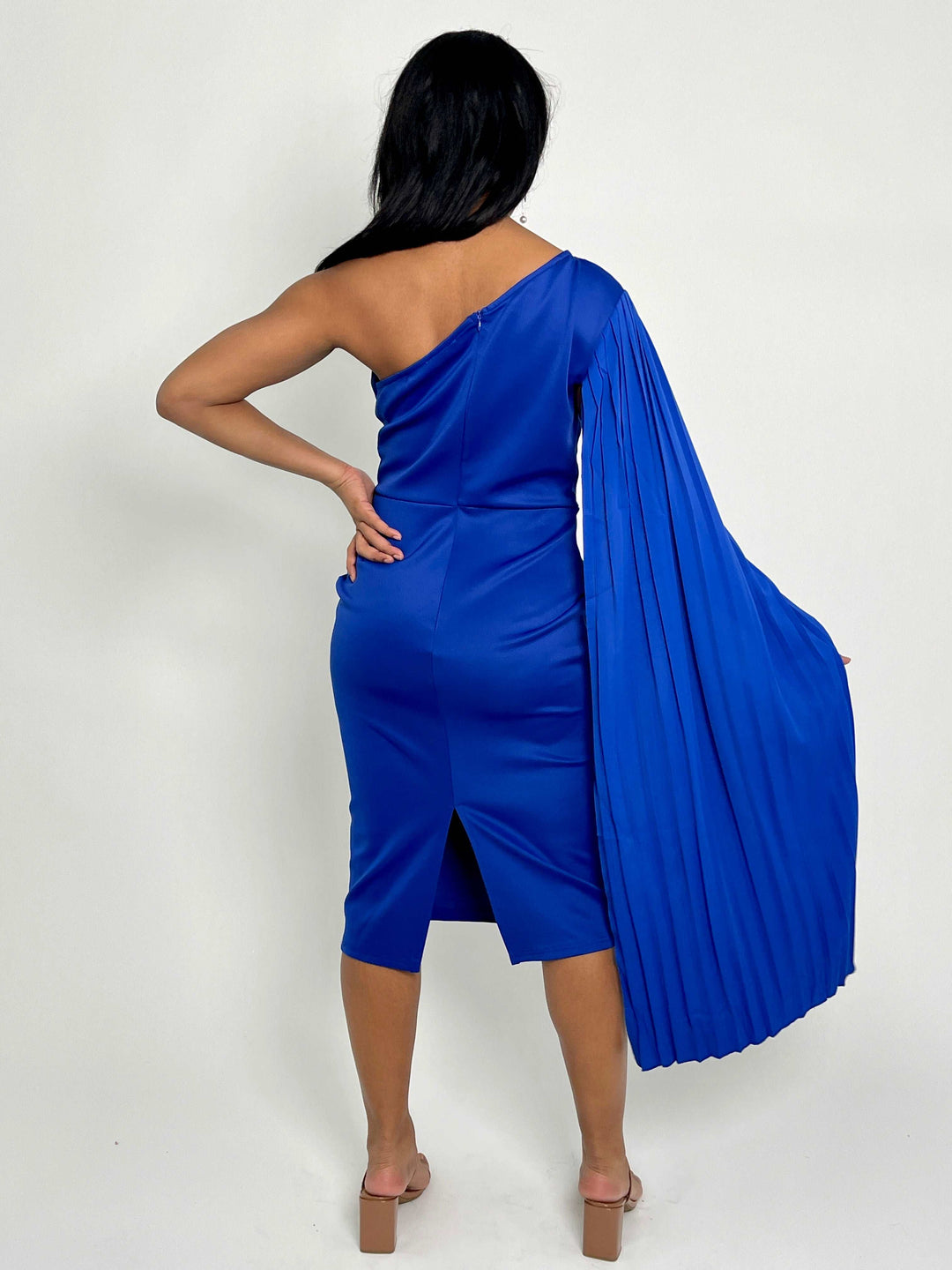 Blue One Shoulder Dress