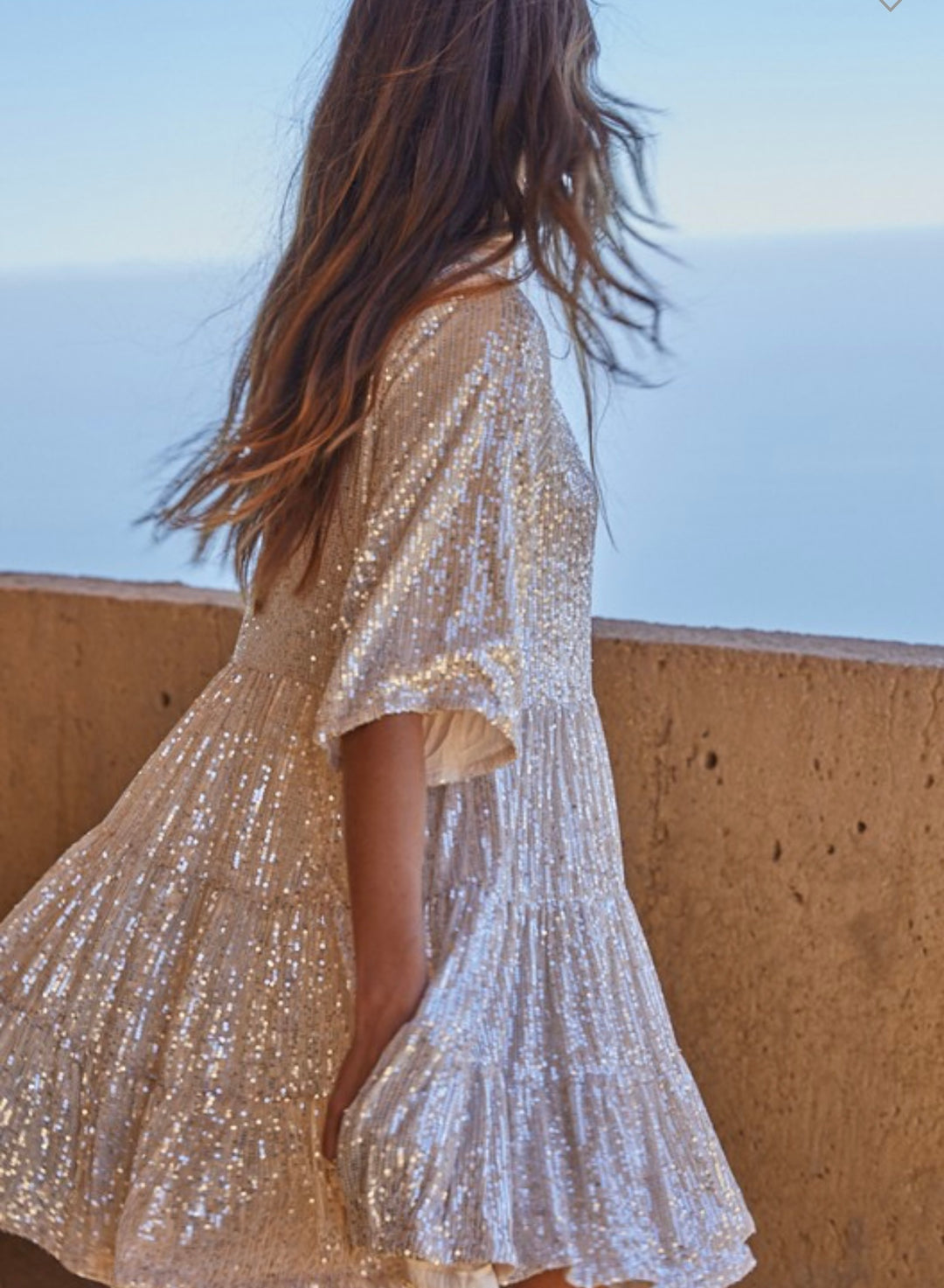 Sequined Pearl Dress