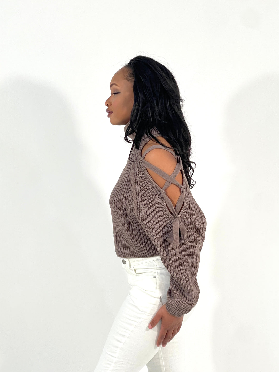 Light Brown Knitted Sweater