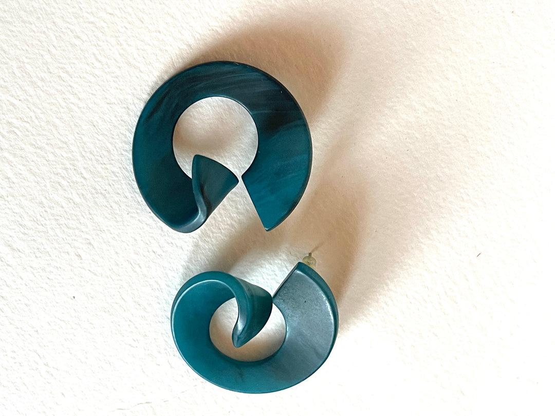 Blue Spin Earrings