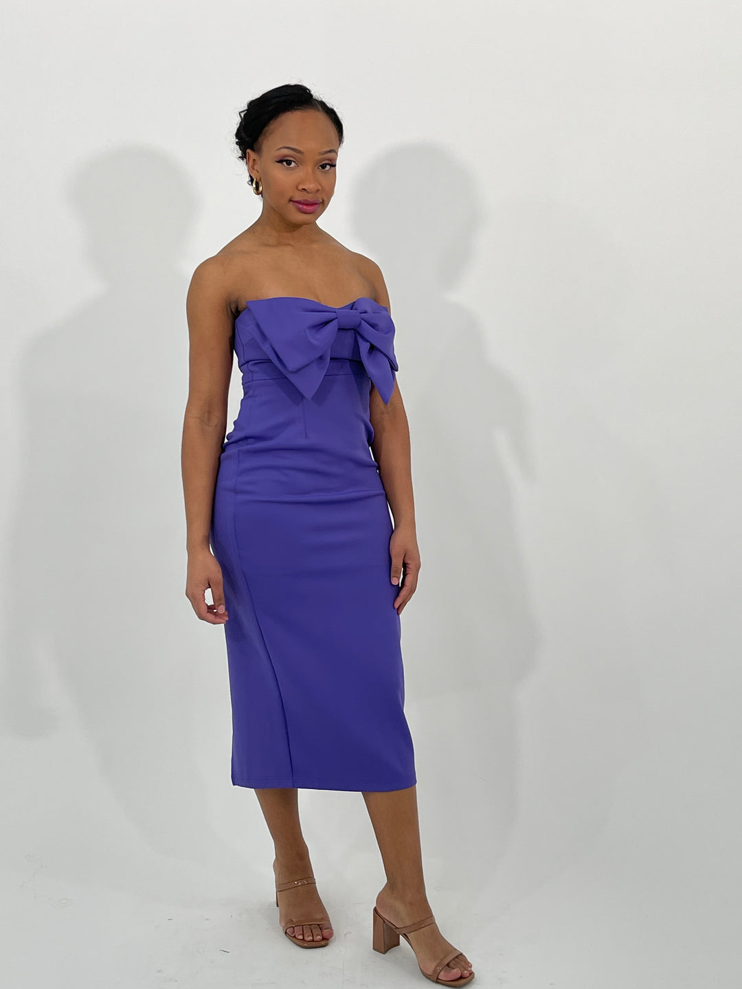 Purple Bow Top Dress