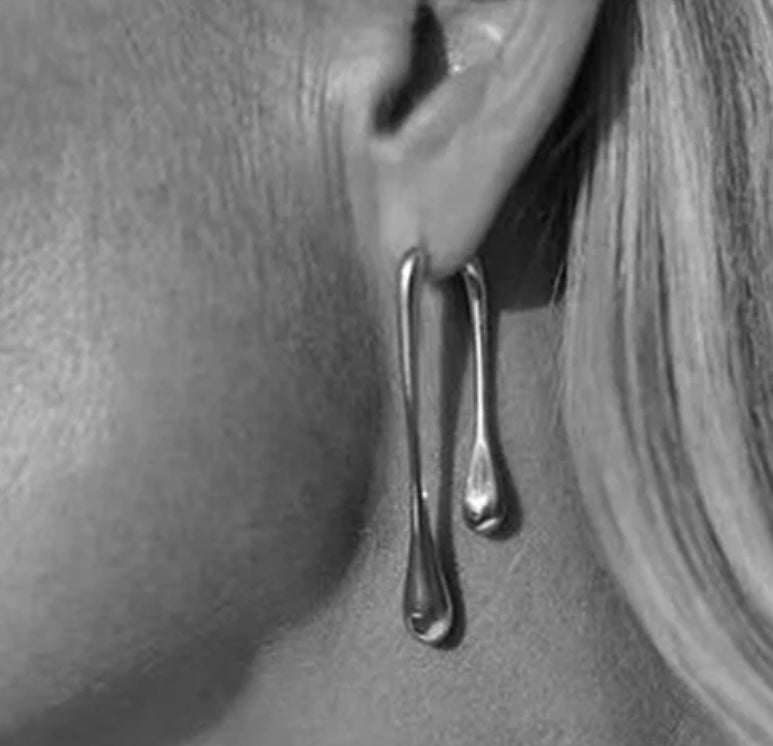 Silver Tear Drop Earring