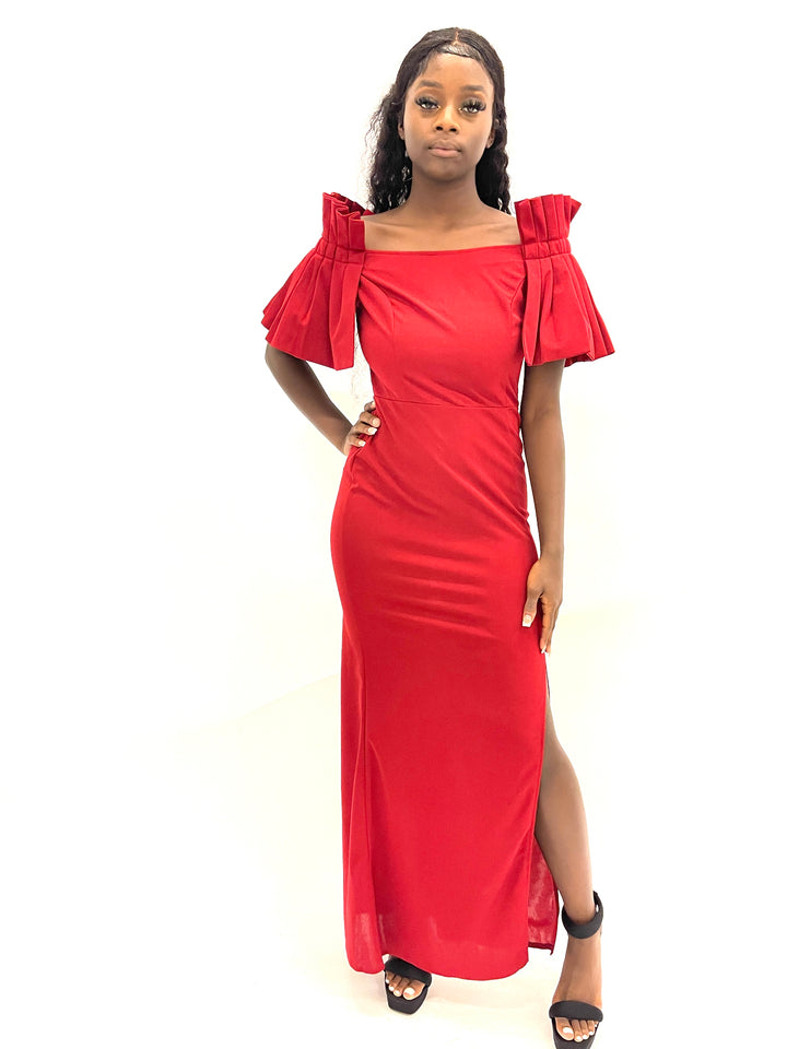 Red Wine Maxi Dress