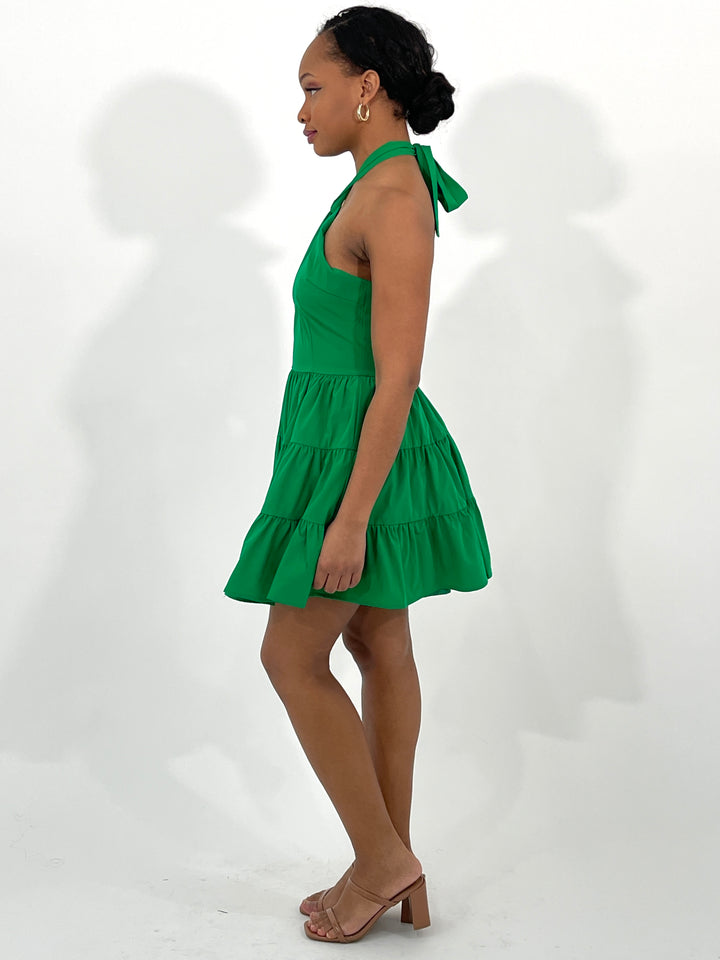 Kelly Green Mini Dress