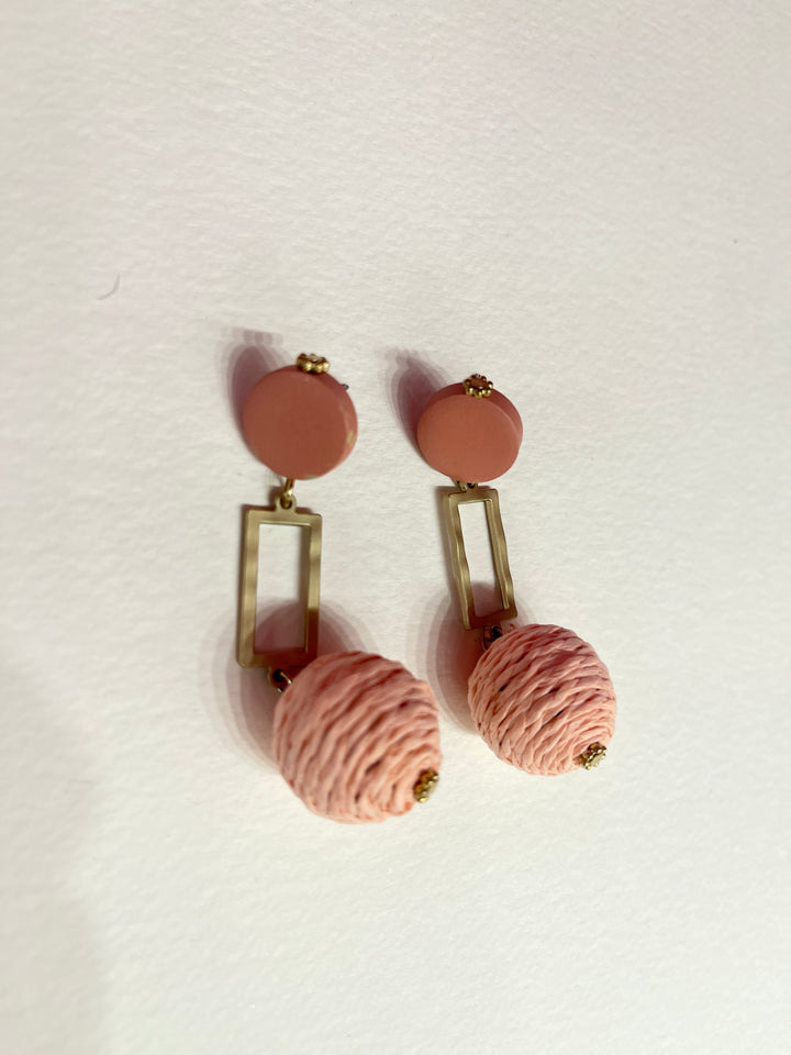 Pink Dangling Earrings