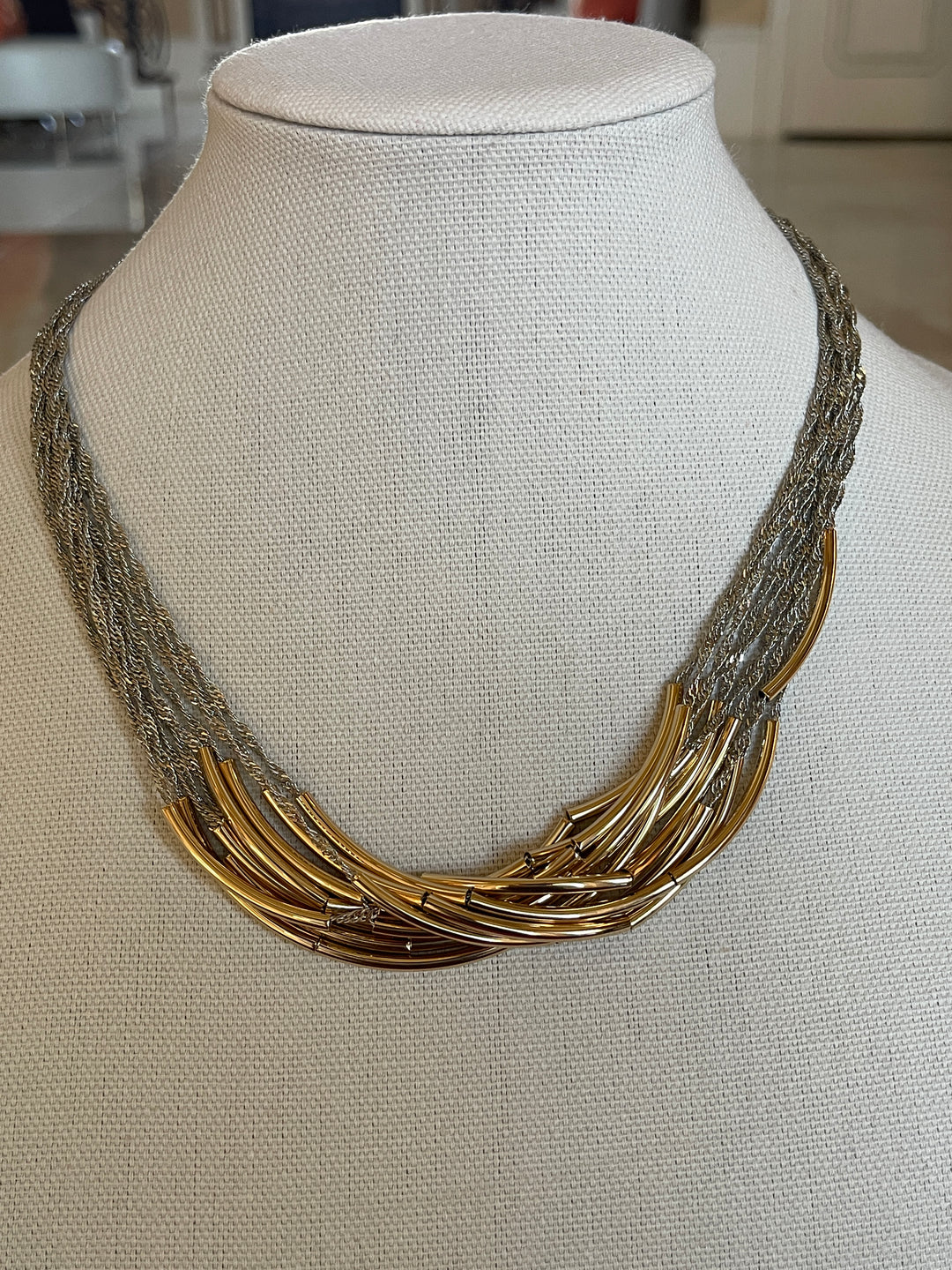 Gold Multi Strand Necklace